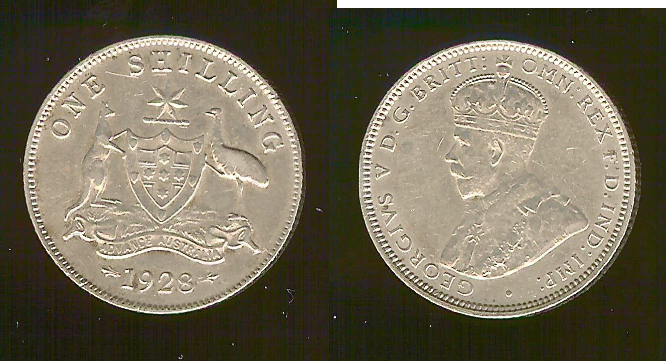 Australie shilling 1928 SUP